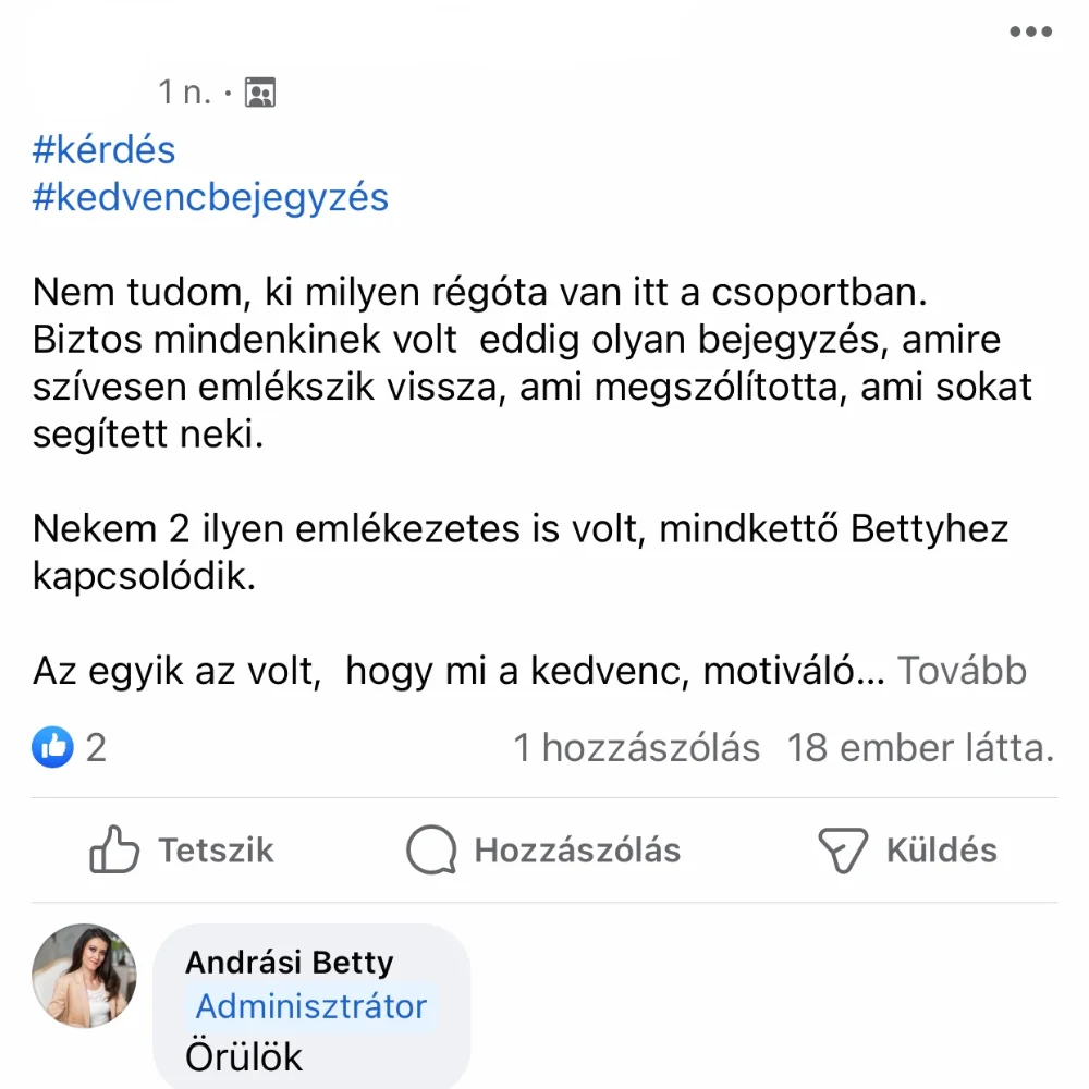 Pánik Kontroll Zárt Facebook csoporttartalmába kifotózott betekintő