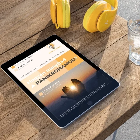 Hogyan irányítsd a pánikrohamod? E-book mockup